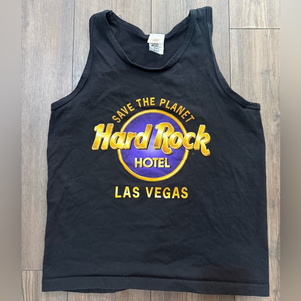Vintage Hard Rock Hotel Las Vegas Tank Top Made in USA Medium